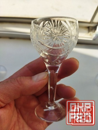 Набор хрустальных рюмочек на ножке ссср Донецк - изображение 4
