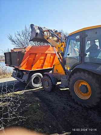 Вывоз мусора, привоз сыпучих строительных материалов, услуги погрузчика- экскаватора Донецк