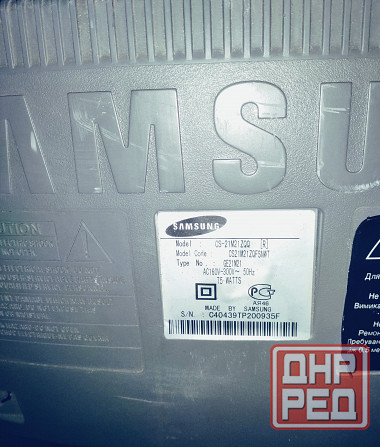 Продам телевизор samsung cs-21M21ZQQ Макеевка - изображение 2