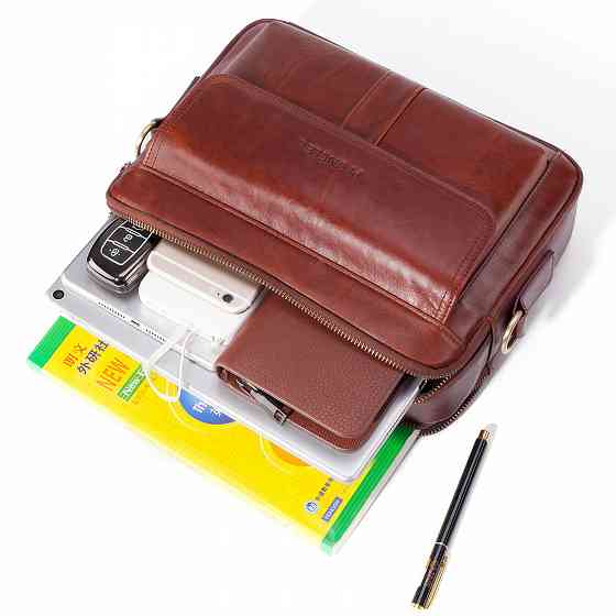 Мужская сумка барсетка на плечо из натуральной кожи Донецк