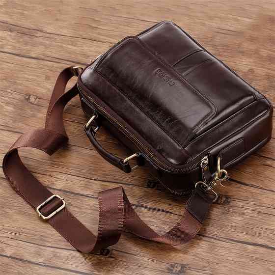 Мужская сумка барсетка на плечо из натуральной кожи Донецк