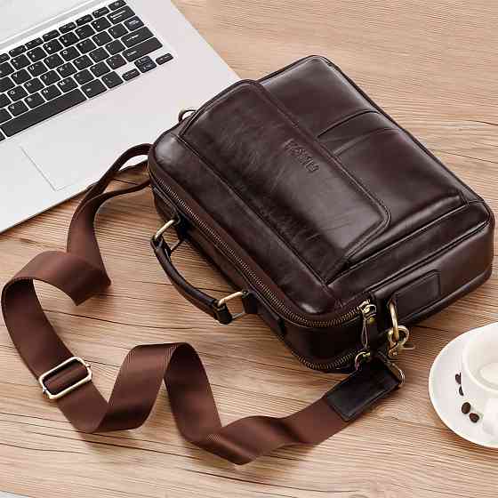 Мужская сумка барсетка на плечо из натуральной кожи Донецк