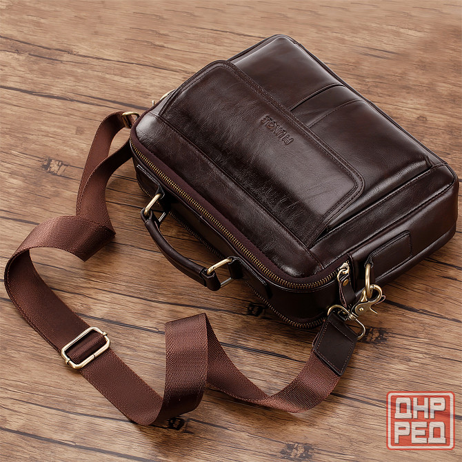 Мужская сумка барсетка на плечо из натуральной кожи Донецк - изображение 1