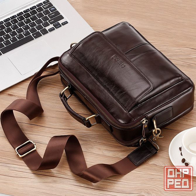 Мужская сумка барсетка на плечо из натуральной кожи Донецк - изображение 3