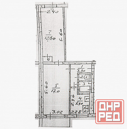 Продам 2-х комн. кв., 2/5 эт., 43 м.кв. - Макеевка, квартал Шахтёрский, маг. Бам Макеевка - изображение 10