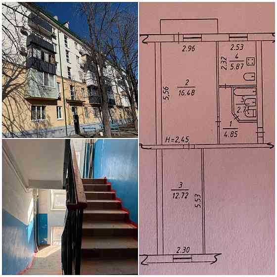 Продаётся 2-х комн.квартира 43,4 кв.м. Мариуполь