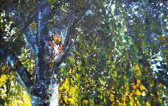 Купить картину "Березовая роща" живопись, 30*40 см, летний лес, пейзаж, весна Донецк