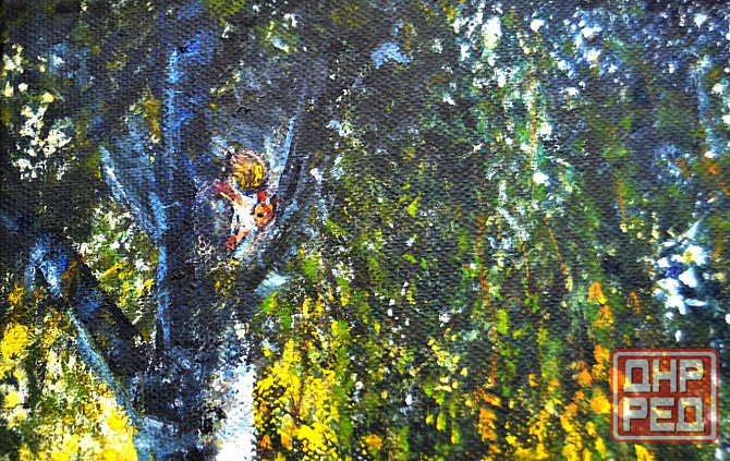 Купить картину "Березовая роща" живопись, 30*40 см, летний лес, пейзаж, весна Донецк - изображение 2