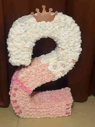 Цифра из салфеток 2 Донецк