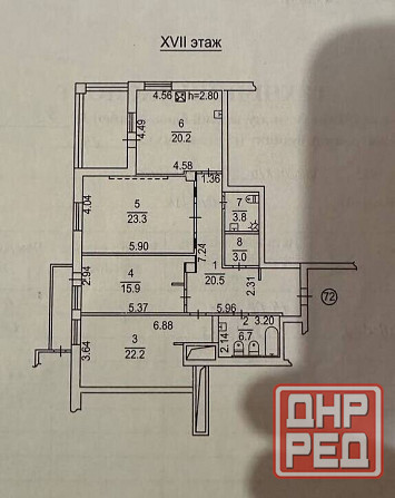 Продается 3х комнатная квартира в новострое Донецк - изображение 10