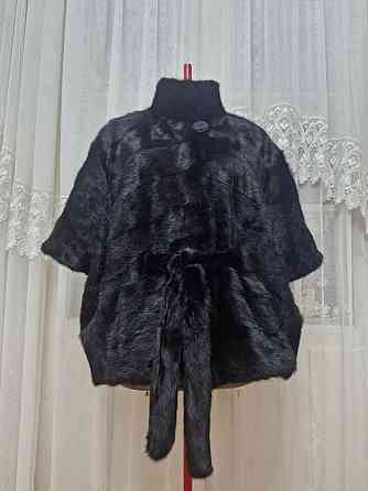 р.54-58 Норковая шубка жилетка летучка с пояском Макеевка