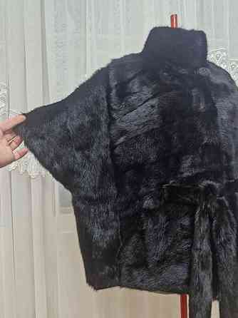 р.54-58 Норковая шубка жилетка летучка с пояском Макеевка
