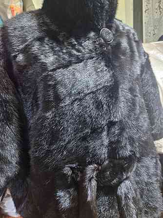 р.54-58 Норковая шубка жилетка летучка с пояском Макеевка