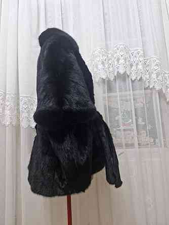 р.54-58 Норковая шубка жилетка летучка с пояском Макеевка