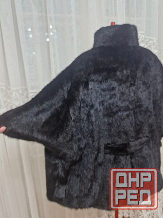 р.54-58 Норковая шубка жилетка летучка с пояском Макеевка - изображение 5