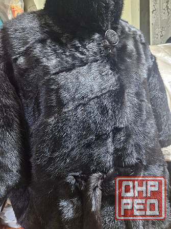 р.54-58 Норковая шубка жилетка летучка с пояском Макеевка - изображение 6