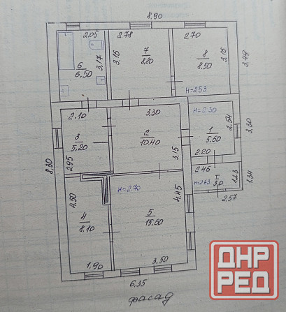 Дом 71.7 м². пос. Землянки, Вода постоянно, Документы гоовы Макеевка - изображение 4