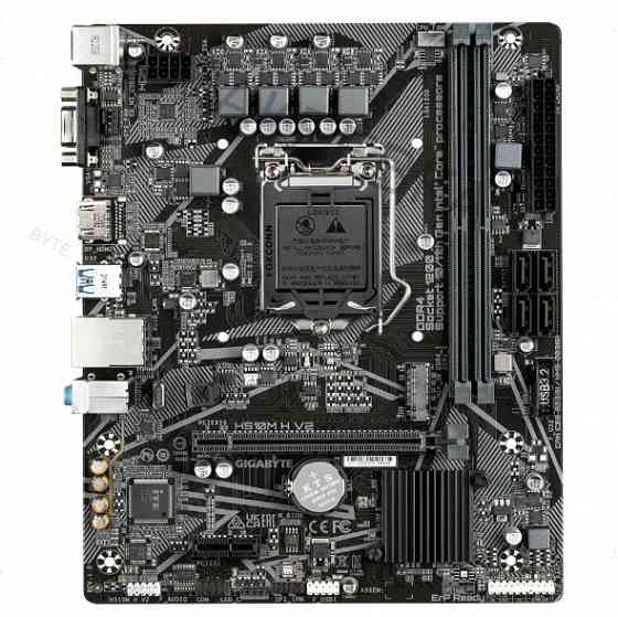Материнская плата Gigabyte H510m H V2, Socket 1200, Intelh470, 2xddr4, Matx, Rtl [арт-8037] Макеевка