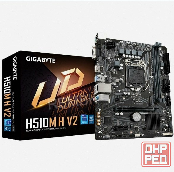 Материнская плата Gigabyte H510m H V2, Socket 1200, Intelh470, 2xddr4, Matx, Rtl [арт-8037] Макеевка - изображение 1