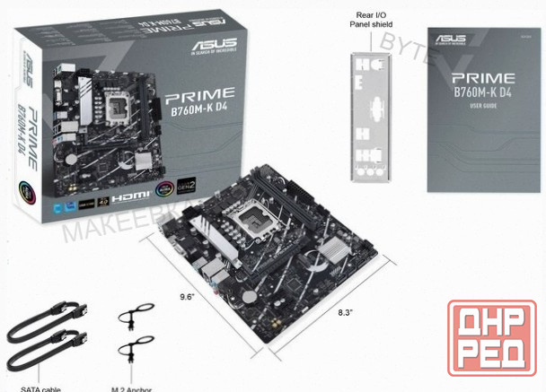 Материнская плата Asus Prime B760m-K D4 Socket 1700 B760 2xddr4 1xpci-E 16x 2xpci-E 1x 4xsata Iii Ma Макеевка - изображение 2