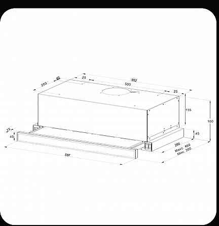 Продам вытяжку Monsher Laura 60 Noir Макеевка