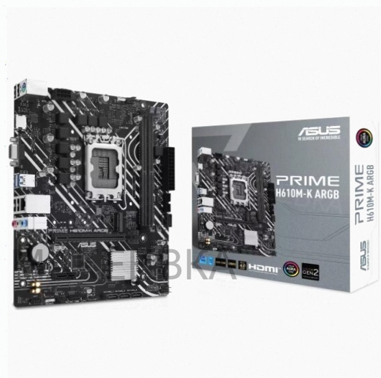 Материнская плата Asus Prime H610m-K Argb (Lga1700, Matx) [арт-6147] Макеевка