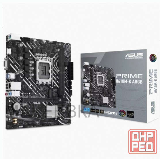 Материнская плата Asus Prime H610m-K Argb (Lga1700, Matx) [арт-6147] Макеевка - изображение 1