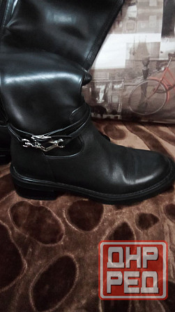 Продам осенние кожаные сапоги Донецк - изображение 2