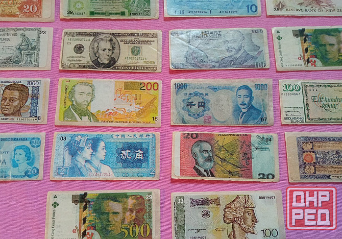 Наклейки деньги мира банкноты мира . Донецк - изображение 3