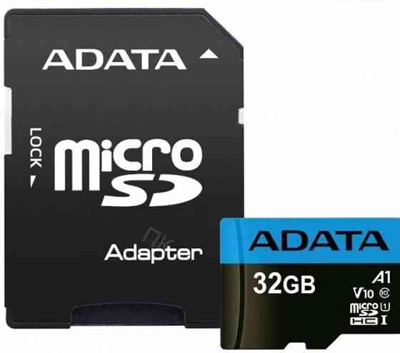Adata карта памяти 32гб Adata Ausdh32guicl10a1-Ra1 Microsdhc Uhs-I Class10 + адаптер - арт-6193 Макеевка