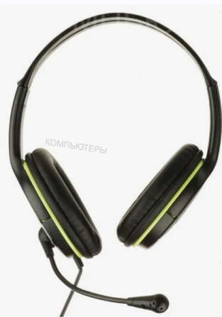 Компьютерная гарнитура Genius Hs-400a, черный/зеленый [арт-1837] Донецк