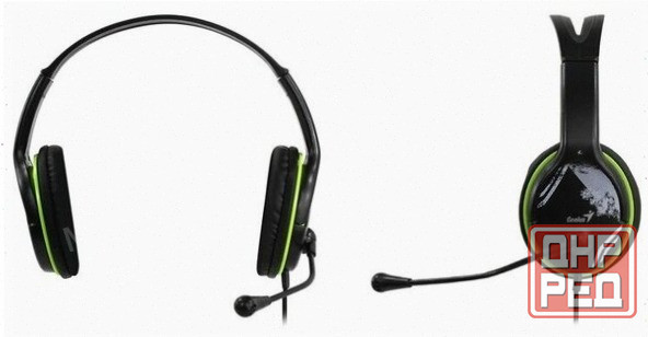 Компьютерная гарнитура Genius Hs-400a, черный/зеленый [арт-1837] Донецк - изображение 3