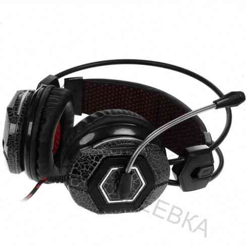 Наушники с микрофоном Oklick Hs-L500g Toxic черный (Hs-L500g) [арт-2372] Донецк