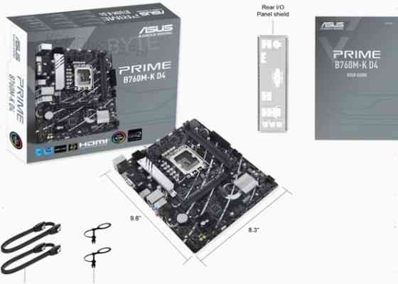 Материнская плата Asus Prime B760m-K D4 Socket 1700 B760 2xddr4 1xpci-E 16x 2xpci-E 1x 4xsata Iii Ma Донецк