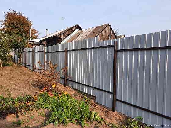 Забор из профнастила под ключ Донецк