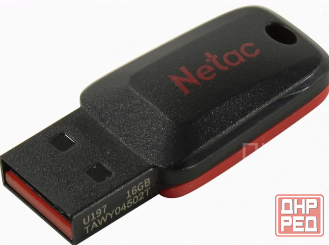 Флеш диск Netac U197 16gb , Usb2.0, пластиковая, черная (арт-3307) Макеевка - изображение 4