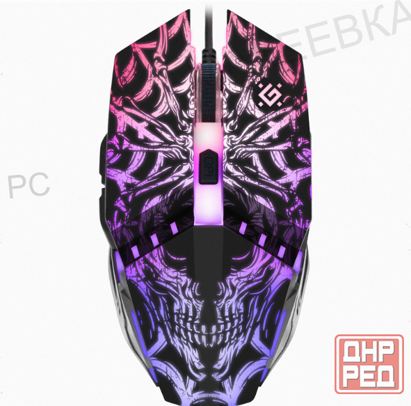 Мышь Defender Prototype Gm-670l, черный (52670) оптический, 2400 Dpi, Usb, арт-7341 Донецк - изображение 1