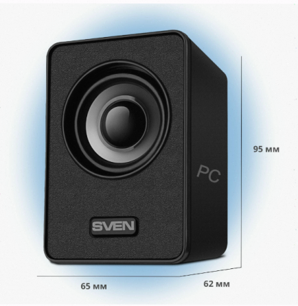 Колонки Sven 135, 2.0, черный [Sv-020231], арт-1383 Донецк