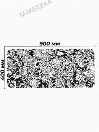 Коврик для мышки Gaming Loot Xxl (900x400x3), белый, темно-синий [арт-1034] Макеевка