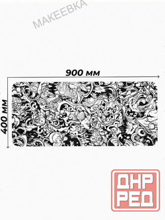 Коврик для мышки Gaming Loot Xxl (900x400x3), белый, темно-синий [арт-1034] Макеевка - изображение 1