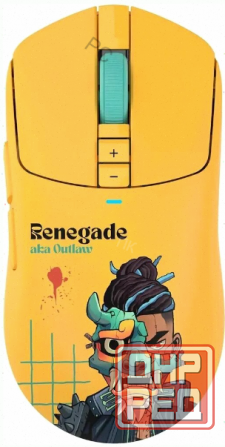 Мышь A4tech Bloody R72 Ultra желтый оптическая 20000dpi беспров. Usb-C 6but - арт-7678 Донецк - изображение 1