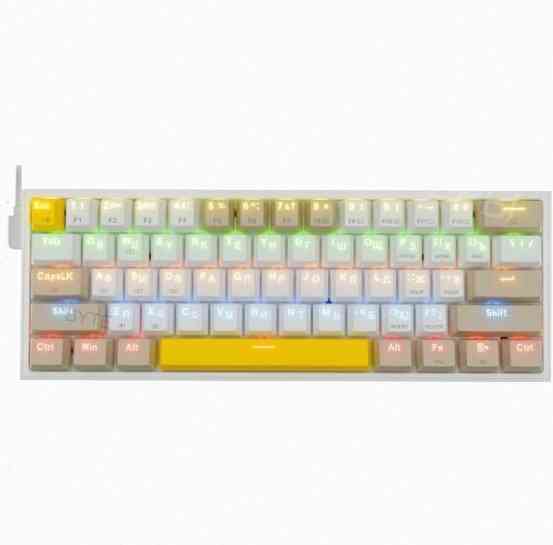 Клавиатура Redragon Fizz Ru (Sw +Red) механическая белый (72596), арт-7188 Донецк