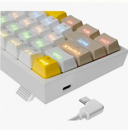 Клавиатура Redragon Fizz Ru (Sw +Red) механическая белый (72596), арт-7188 Донецк