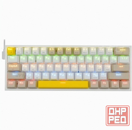 Клавиатура Redragon Fizz Ru (Sw +Red) механическая белый (72596), арт-7188 Донецк - изображение 1