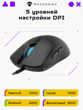Игровая проводная мышь Machenike M6 Air, оптическая, 3200 Dpi [арт-7771] Донецк