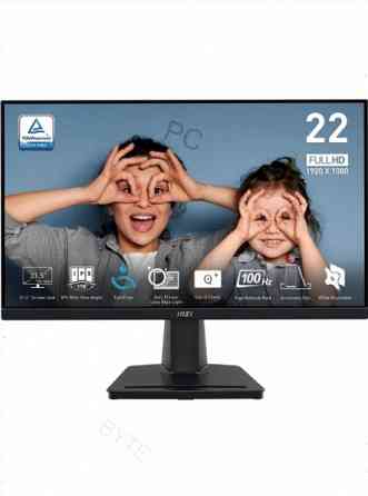 Монитор 21.5" Msi Pro Mp225, 1920x1080, Ips, 100гц, 1хHdmi, черный [9s6-3pc6cm-004] [арт-4503] Макеевка