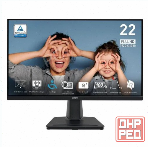 Монитор 21.5" Msi Pro Mp225, 1920x1080, Ips, 100гц, 1хHdmi, черный [9s6-3pc6cm-004] [арт-4503] Макеевка - изображение 2