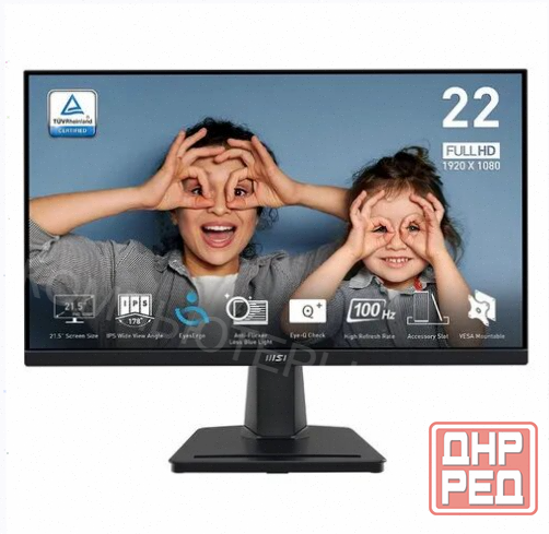 Монитор 21.5" Msi Pro Mp225, 1920x1080, Ips, 100гц, 1хHdmi, черный [9s6-3pc6cm-004] [арт-4503] Макеевка - изображение 1