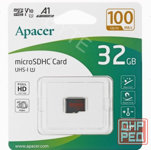 Карта памяти Apacer R100 Microsdhc 32 гб [Ap32gmcsh10ub-Ra] (арт-6124) Донецк - изображение 1