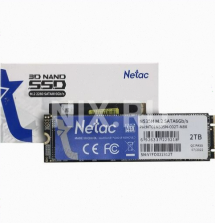 Твердотельный накопитель Ssd M.2 Sata Netac 2tb Sata (Nt01n535n-002t-N8x) арт-4870 Донецк
